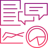 Data based audit icon.