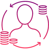 Invest in catering tendering invest in you icon.