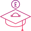 Reinvest into school students with saving from procurement icon.